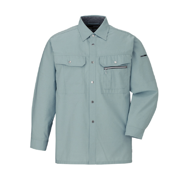 日新被服（株） 長袖シャツ 034-01 長袖シャツ 034-01-S ｱｰｽｸﾞﾘﾝ