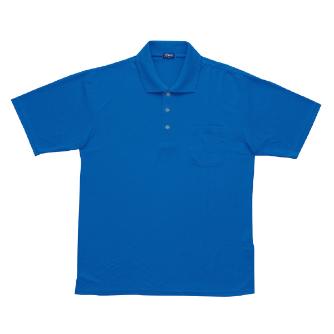 日新被服（株） 半袖ポロシャツ 7711-30 半袖ポロシャツ 7711-30-4L ﾌﾞﾙｰ