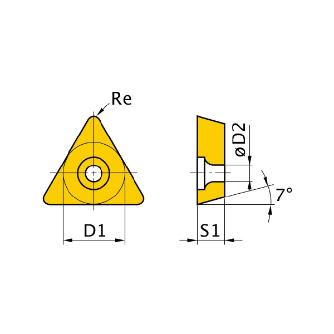 三菱マテリアル（株） 旋削用インサート(CBNコーティング) NP-TCGW 旋削用インサート（ＣＢＮコーティング） NP-TCGW090204GA3 MBC020