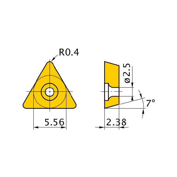 三菱マテリアル（株） 旋削用インサート(CBNコーティング) NP-TCGW 旋削用インサート（ＣＢＮコーティング） NP-TCGW090204GA3 MBC020