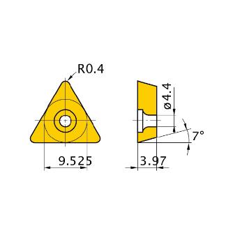 三菱マテリアル（株） 旋削用インサート(CBNコーティング) NP-TCGW 旋削用インサート（ＣＢＮコーティング） NP-TCGW16T304GA3 MBC020