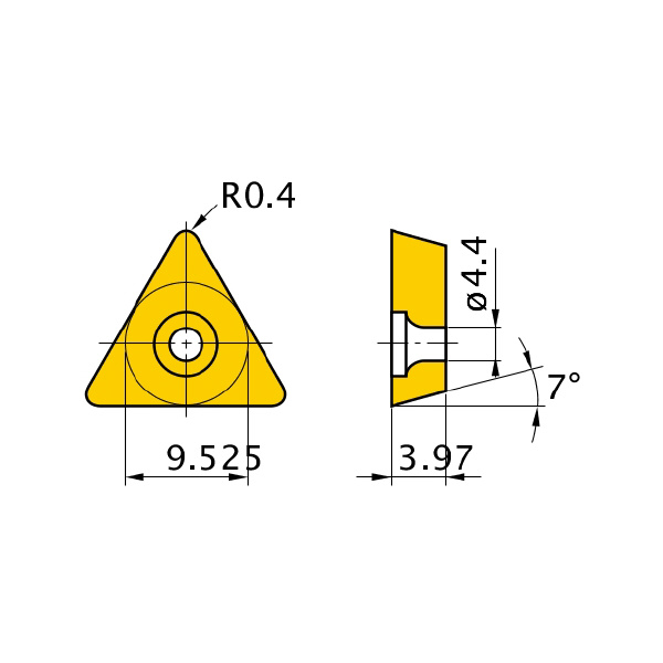 三菱マテリアル（株） 旋削用インサート(CBNコーティング) NP-TCGW 旋削用インサート（ＣＢＮコーティング） NP-TCGW16T304GA3 MBC020
