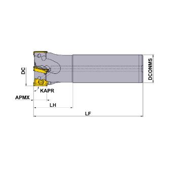 三菱マテリアル（株） カッタ 多機能用(シャンクタイプ) APX4000 カッタ　多機能用（シャンクタイプ） APX4000R402SA32LA