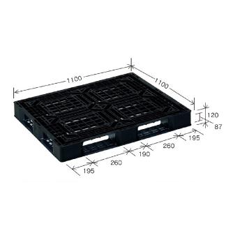 岐阜プラスチック工業（株） リスパレット JLタイプ JL リスパレット　ＪＬタイプ JL-D4･1111E(3)BK