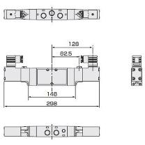 ＣＫＤ（株） セレックスバルブ パイロット式5ポート弁 4F330