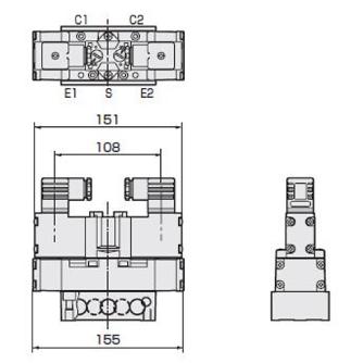 ＣＫＤ（株） セレックスバルブ パイロット式5ポート弁 4F430 セレックスバルブ　パイロット式５ポート弁 4F430-10-AC100V