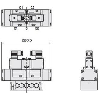 ＣＫＤ（株） セレックスバルブ パイロット式5ポート弁 4F630 セレックスバルブ　パイロット式５ポート弁 4F630-15-AC100V