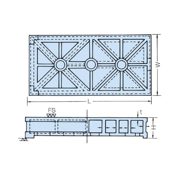 大西測定（株） 精密検査用定盤 101 精密検査用定盤 101-150300L2
