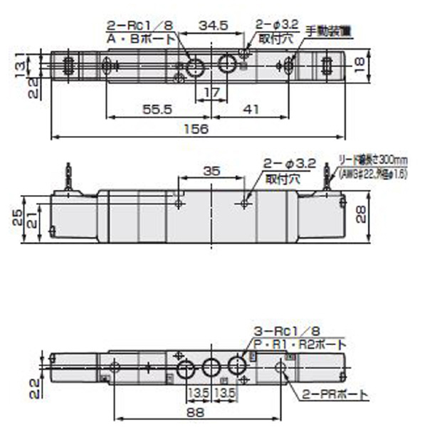 ＣＫＤ（株） セレックスバルブ パイロット式5ポート弁 4KA230 セレックスバルブ　パイロット式５ポート弁 4KA230-06-AC100V