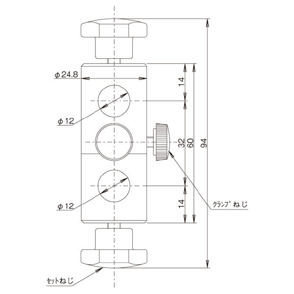 中央精機（株） クロスクランプ CR クロスクランプ CR-12-12