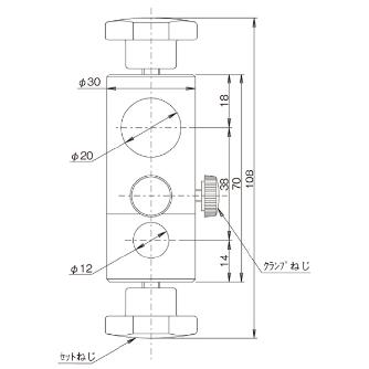 中央精機（株） クロスクランプ CR クロスクランプ CR-12-20