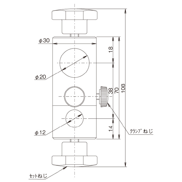 中央精機（株） クロスクランプ CR クロスクランプ CR-12-20