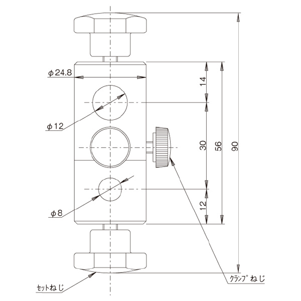 中央精機（株） クロスクランプ CR クロスクランプ CR-8-12