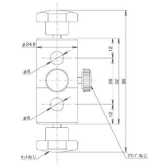 中央精機（株） クロスクランプ CR クロスクランプ CR-8-8