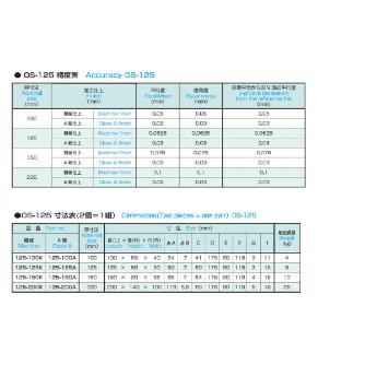 大西測定（株） 鋳鉄製金具付Vブロック 125 鋳鉄製金具付Ｖブロック 125-100K