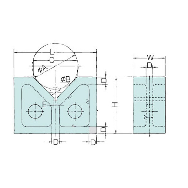大西測定（株） 鋳鉄製精密ヤゲン台 127 鋳鉄製精密ヤゲン台 127-125A