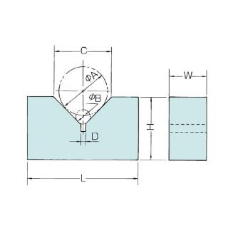 大西測定（株） 硬鋼製Vブロック 128 硬鋼製Ｖブロック 128-300