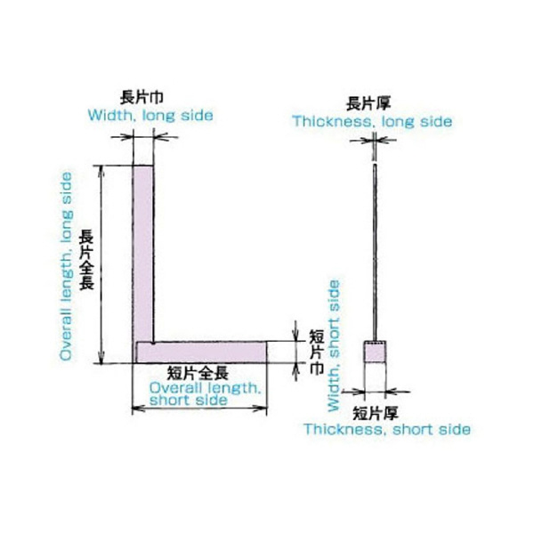 大西測定（株） 鋼製並スコヤー 148A 鋼製並スコヤー 148A-1000L1H