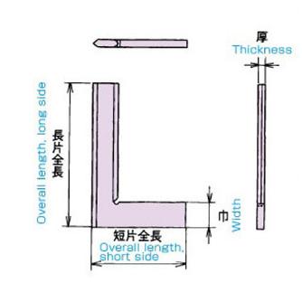 大西測定（株） 刃型直角定規 153 刃型直角定規 153-75