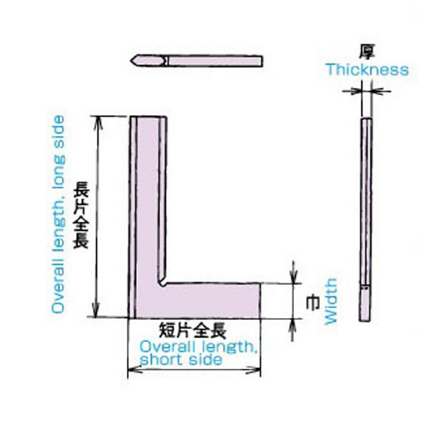 大西測定（株） 刃型直角定規 153 刃型直角定規 153-75