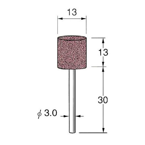 日本精密機械工作（株） 軸付砥石 軸径φ3 G33 軸付砥石　５本 G3311