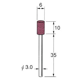 日本精密機械工作（株） 軸付砥石 軸径φ3 G31 軸付砥石　５本 G3107