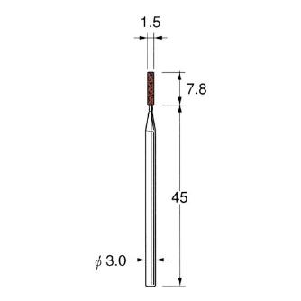 日本精密機械工作（株） 機械研削用軸付砥石 G 機械研削用軸付砥石　５本 G4315