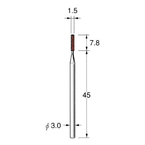 日本精密機械工作（株） 機械研削用軸付砥石 G 機械研削用軸付砥石　５本 G4315