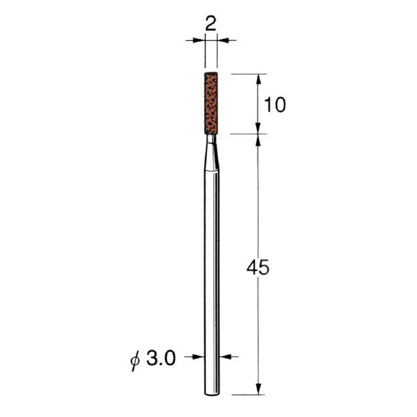 日本精密機械工作（株） 機械研削用軸付砥石 G 機械研削用軸付砥石　５本 G4320