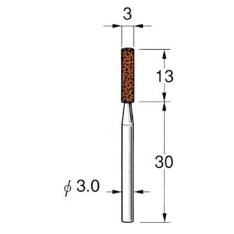 日本精密機械工作（株） 軸付砥石 軸径φ3 G32 軸付砥石　５本 G3221