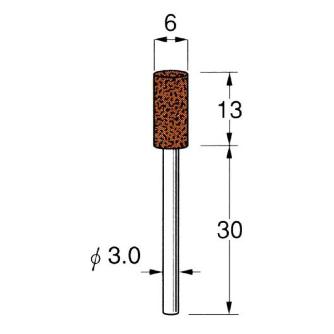 日本精密機械工作（株） 軸付砥石 軸径φ3 G32 軸付砥石　５本 G3224