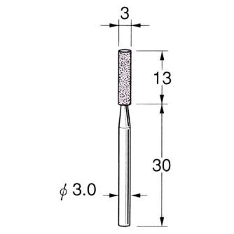 日本精密機械工作（株） 軸付砥石 軸径φ3 G32 軸付砥石　５本 G3231