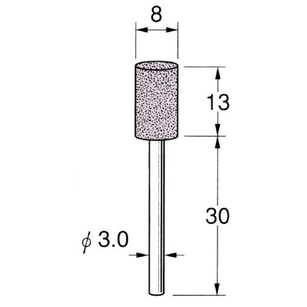 日本精密機械工作（株） 軸付砥石 軸径φ3 G32 軸付砥石　５本 G3235