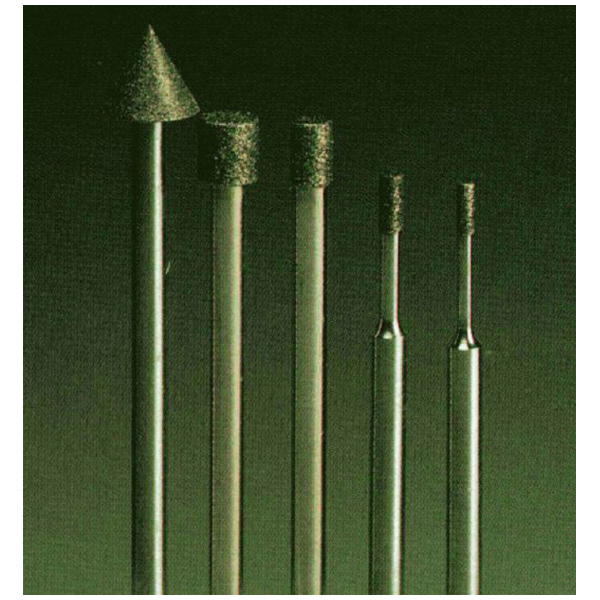 日本精密機械工作（株） 機械研削用軸付電着ダイヤモンド砥石 軸径φ3 D 機械研削用軸付電着ダイヤモンド砥石 D5320