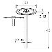 日本精密機械工作（株） 電着ダイヤモンドディスク 両面電着 軸径φ2.34 D 電着ダイヤモンドディスク　両面電着 D9322