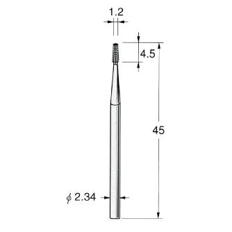 日本精密機械工作（株） 精密加工用スチールカッター テーパードフィッシャー C スチールカッター　テーパード　１０本 C1312