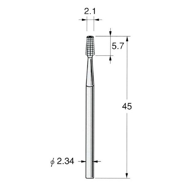日本精密機械工作（株） 精密加工用スチールカッター テーパードフィッシャー C スチールカッター　テーパード　１０本 C1321