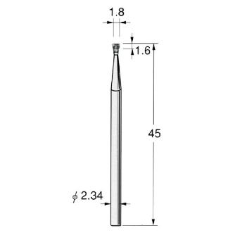 日本精密機械工作（株） 精密加工用スチールカッター インバーテッドコーン C スチールカッター　コーン　１０本 C1218