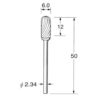 日本精密機械工作（株） 精密加工用超硬カッター スパイラルカット K 精密加工用超硬カッター　スパイラルカット K1731