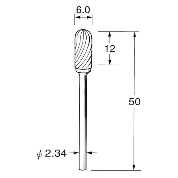 日本精密機械工作（株） 精密加工用超硬カッター スパイラルカット K 精密加工用超硬カッター　スパイラルカット K1731