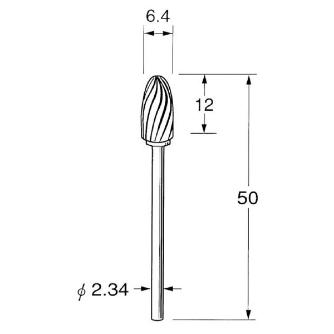 日本精密機械工作（株） 精密加工用超硬カッター スパイラルカット K 精密加工用超硬カッター　スパイラルカット K1741