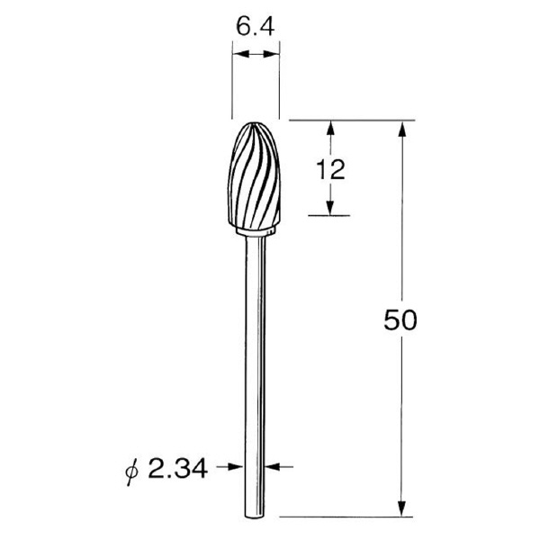 日本精密機械工作（株） 精密加工用超硬カッター スパイラルカット K 精密加工用超硬カッター　スパイラルカット K1741