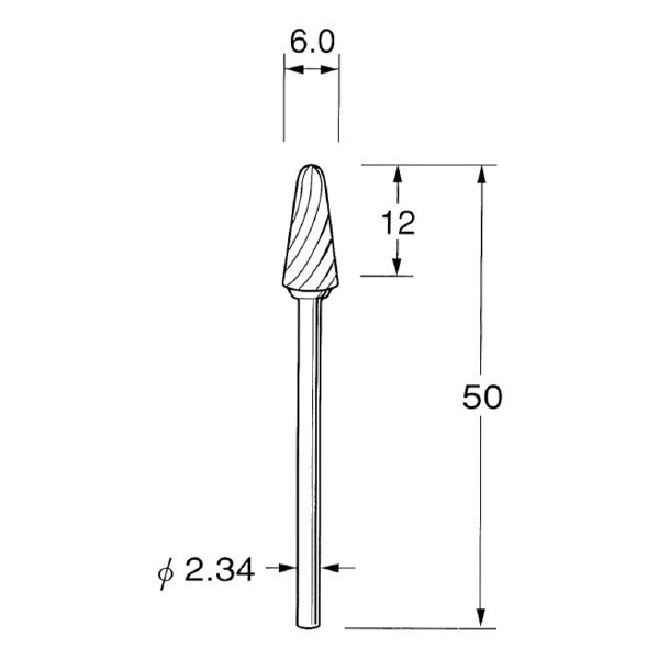 日本精密機械工作（株） 精密加工用超硬カッター スパイラルカット K 精密加工用超硬カッター　スパイラルカット K1761