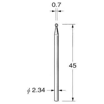 日本精密機械工作（株） 精密加工用超硬カッター ラウンド K 精密加工用超硬カッター　ラウンド K1007