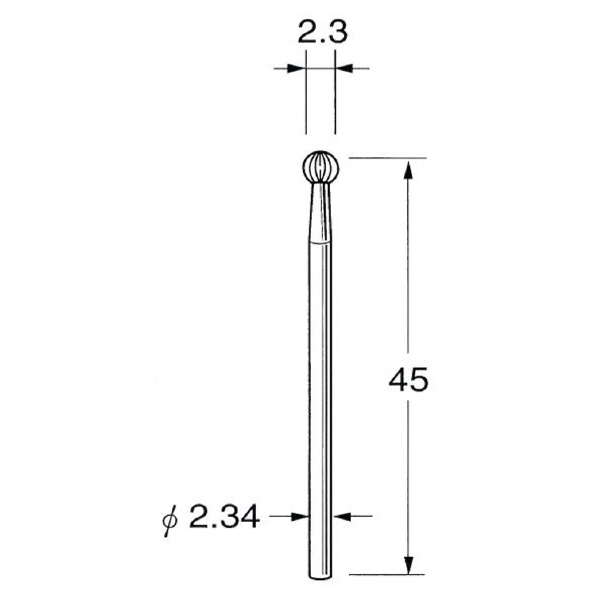 日本精密機械工作（株） 精密加工用超硬カッター ラウンド K 精密加工用超硬カッター　ラウンド K1023