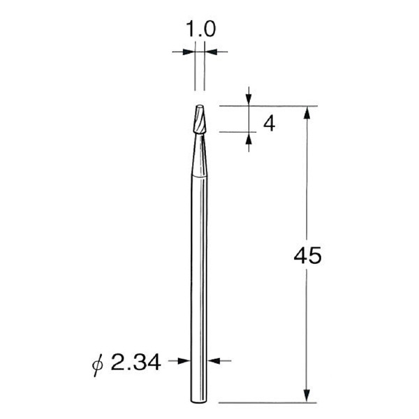 日本精密機械工作（株） 精密加工用超硬カッター テーパー K 精密加工用超硬カッター　テーパー K1410