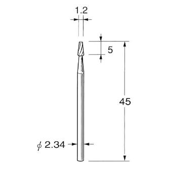 日本精密機械工作（株） 精密加工用超硬カッター テーパー K 精密加工用超硬カッター　テーパー K1412