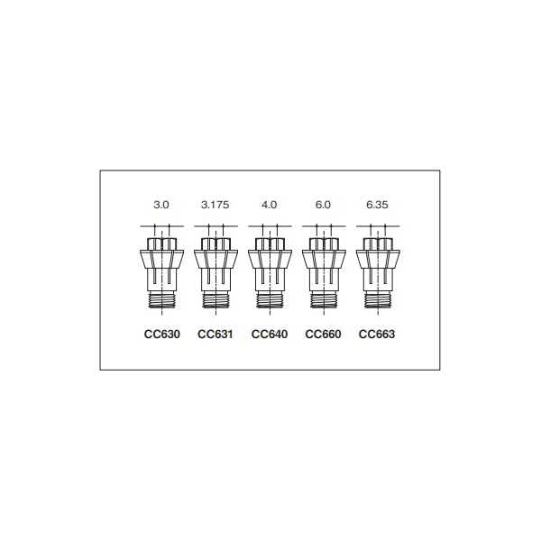 日本精密機械工作（株） コレットチャック CC コレットチャック　φ４ CC640