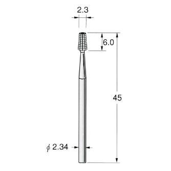 日本精密機械工作（株） 精密加工用スチールカッター テーパードフィッシャー C スチールカッター　テーパード　１０本 C1323