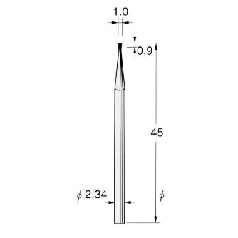 日本精密機械工作（株） 精密加工用スチールカッター インバーテッドコーン C スチールカッター　コーン　１０本 C1210